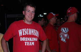 Wisconsin Drinking Team. Where were they when the football team needed a two-pint conversion? 