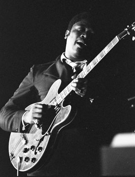B.B. King performing at the 1969 Ann Arbor Blues Festival. courtesy Jay Cassidy