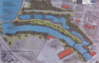 A rendering of the proposed Argo headrace reconstruction