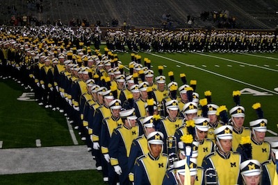 Michigan Marching Band exits Michigan Stadium