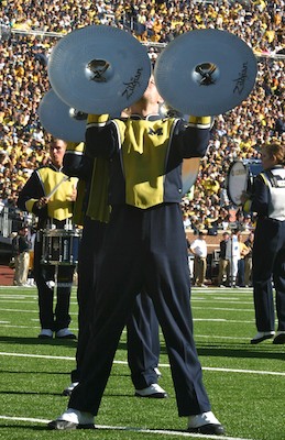Josh Albee of the Michigan Marching Band