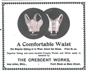 Ad for women's undergarments