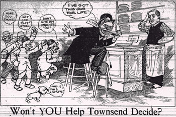 A home-grown editorial cartoon satirizing Lister in the November 20, 1907 Ypsilanti Daily Press.