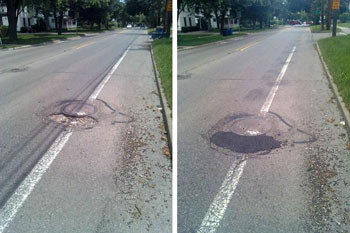 Before After Pothole Repair