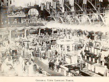 A view of the part of the main exhibition hall at the Lincoln Jubilee.