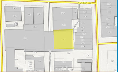 317 Maynard is highlighted in yellow.