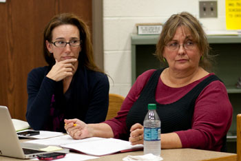 From left: Christine Stead and Irene Patalan
