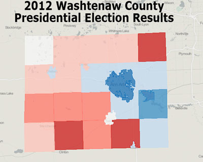 Washtenaw County Presidential Results