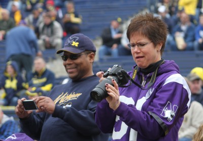 Cathy Arnfelt, Archie Eggleton, University of Michigan football, Northwestern University, Michigan Stadium, The Ann Arbor Chronicle