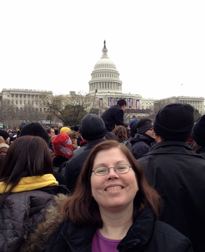 Laura Sky Brown, Jan. 21, 2013 presidential inauguration ceremony.
