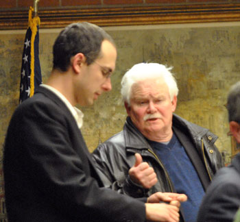 Left to right: Ward 5 councilmembers Chuck Warpehoski and Mike Anglin 
