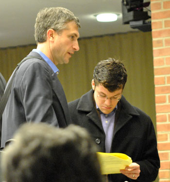 Left to right: Christopher Taylor (Ward 3) and Washtenaw County commissioner Andy LaBarre.