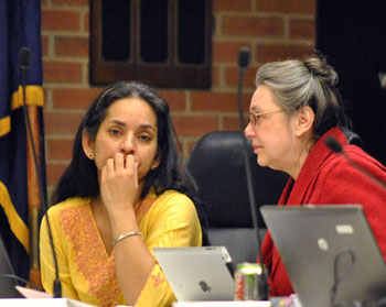 From left: Ward 1 councilmembers Sumi Kailasapathy (Ward 1) Sumi Kailasapathy (Ward 1).