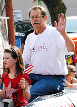 Jack Eaton at the 4th of July parade this year.