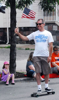 Stephen Kunselman at the 2013 4th of July parade.