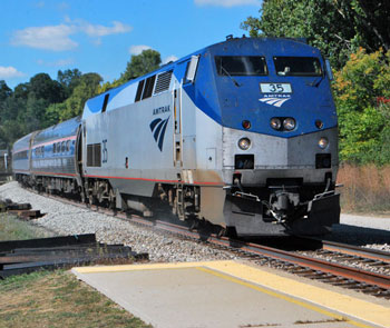 Amtrak train arrival (Chronicle file photo from September 2013)