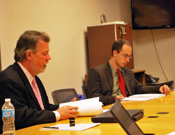 From left: Auditor Mark Kettner, Chuck Warpehoski (Ward 5)