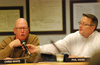 From left: AAATA manager of service development Chris White and controller Phil Webb.