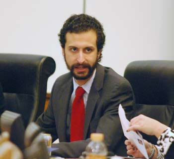 Youself Rabhi at the Jan. 8, 2014 meeting of the Washtenaw County board of commissioners.