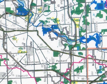 Bioreserve map, Huron River Watershed Council, Ann Arbor greenbelt advisory committee, The Ann Arbor Chronicle