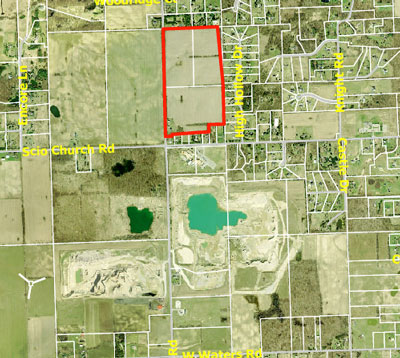 Property owned by Maria E. White in Scio Township. White applied to the Scio Township Land Preservation program and the city of Ann Arbor is partnering with the township on the issue.