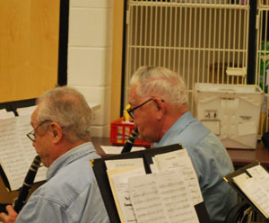 Photo N. Ypsilanti Community Band clarinets.