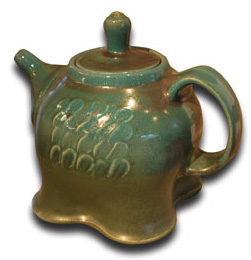 Teapot on display at Yourist Studio Gallery.