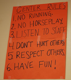 No one violated the Bryant Community Center rules at a recent meeting there.