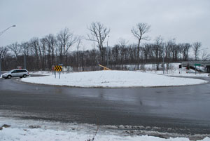 The southern-most roundabout on North Maple Road was the site of teeter totter ride number 170.
