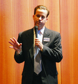 Todd Roberts, superintendent of Ann Arbor Public Schools, at an Oct. 15 forum on the proposed countywide schools millage.
