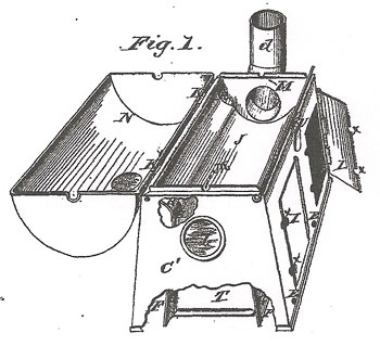 schematic of combination coffee roaster iron heater