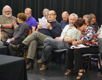 Members of the public at the Ann Arbor Park Advisory Commission meeting