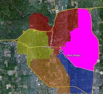 City of Ann Arbor Ward 2 Map