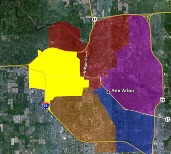 Ann Arbor Ward Map 5