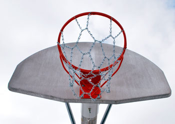 Ann Arbor West Park basketball hoop