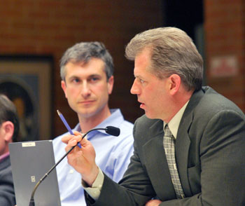 Christopher Taylor and Stephen Kunselman Ann Arbor city council meeting
