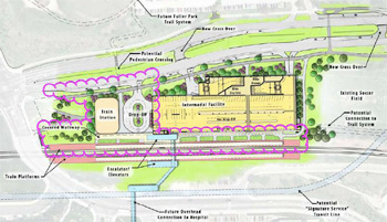 Fuller Road Station master concept plan