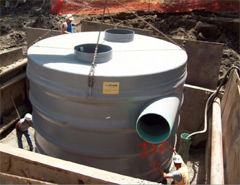 Installation of swirl concentrator at West Park