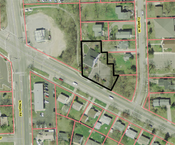 Aerial map of Allen Creek Preschool site
