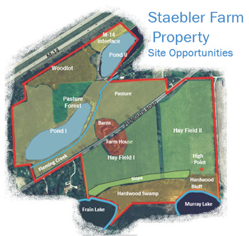 Site map of Staebler Farm
