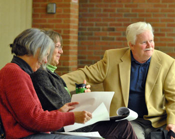 From left: Nancy Shiffler, Rita Mitchell and Mike Anglin (Ward 5)