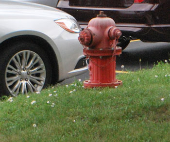 Fire hydrant at the Ann Arbor Area Transportation Authority headquarters at 2700 S. Industrial Highway, which to be moved as a result of a garage expansion project.